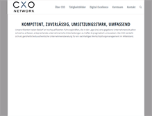 Tablet Screenshot of cxo-network.com